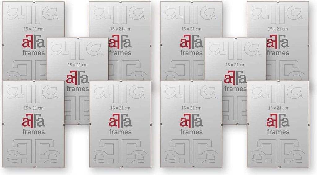 aFFa frames Rahmenloser Bilderhalter | Bilderrahmen | Acrylglas | mit Clips | für Fotos und Poster | Plakatrahmen | Cliprahmen | Posterrahmen |Ple...