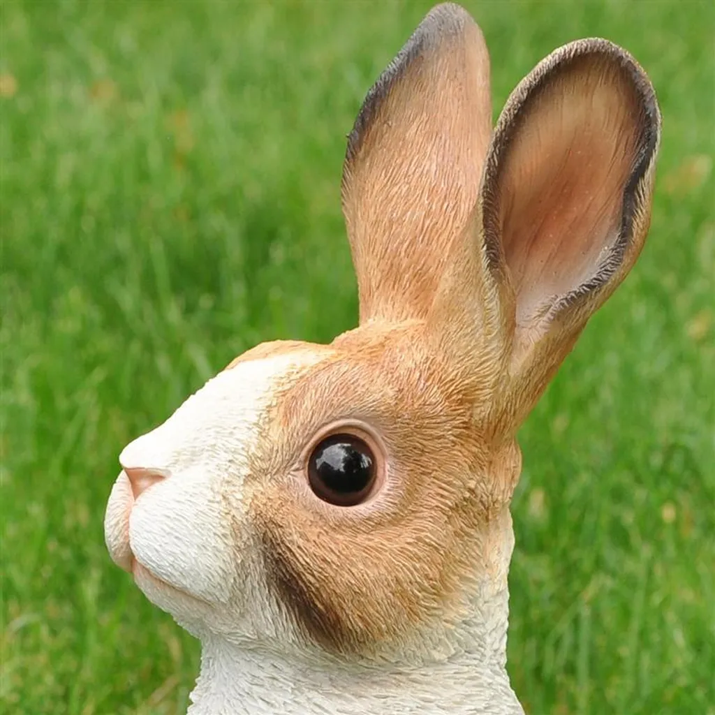 Lapin de jardin 38 cm durable : décorez sans crainte des intempéries - 3