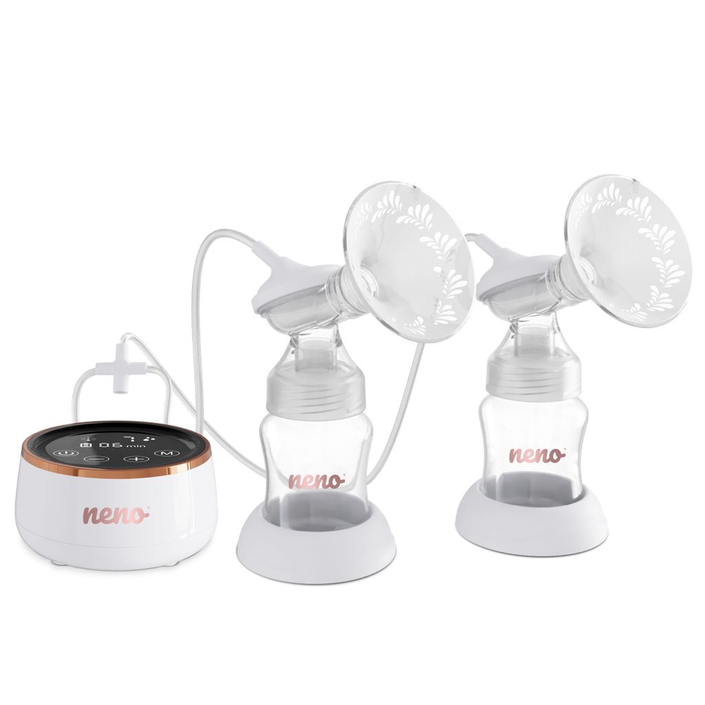 NENO Milchpumpe elektrisch Bella Twin Moon White Produktbild 
