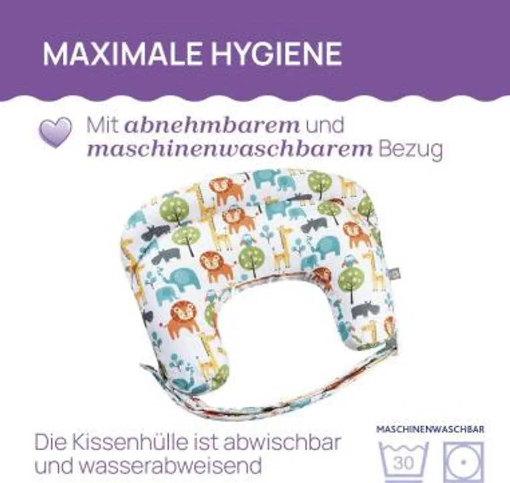 Boppy Chicco Deluxe : Coussin d'allaitement avec Housse Amovible Douce