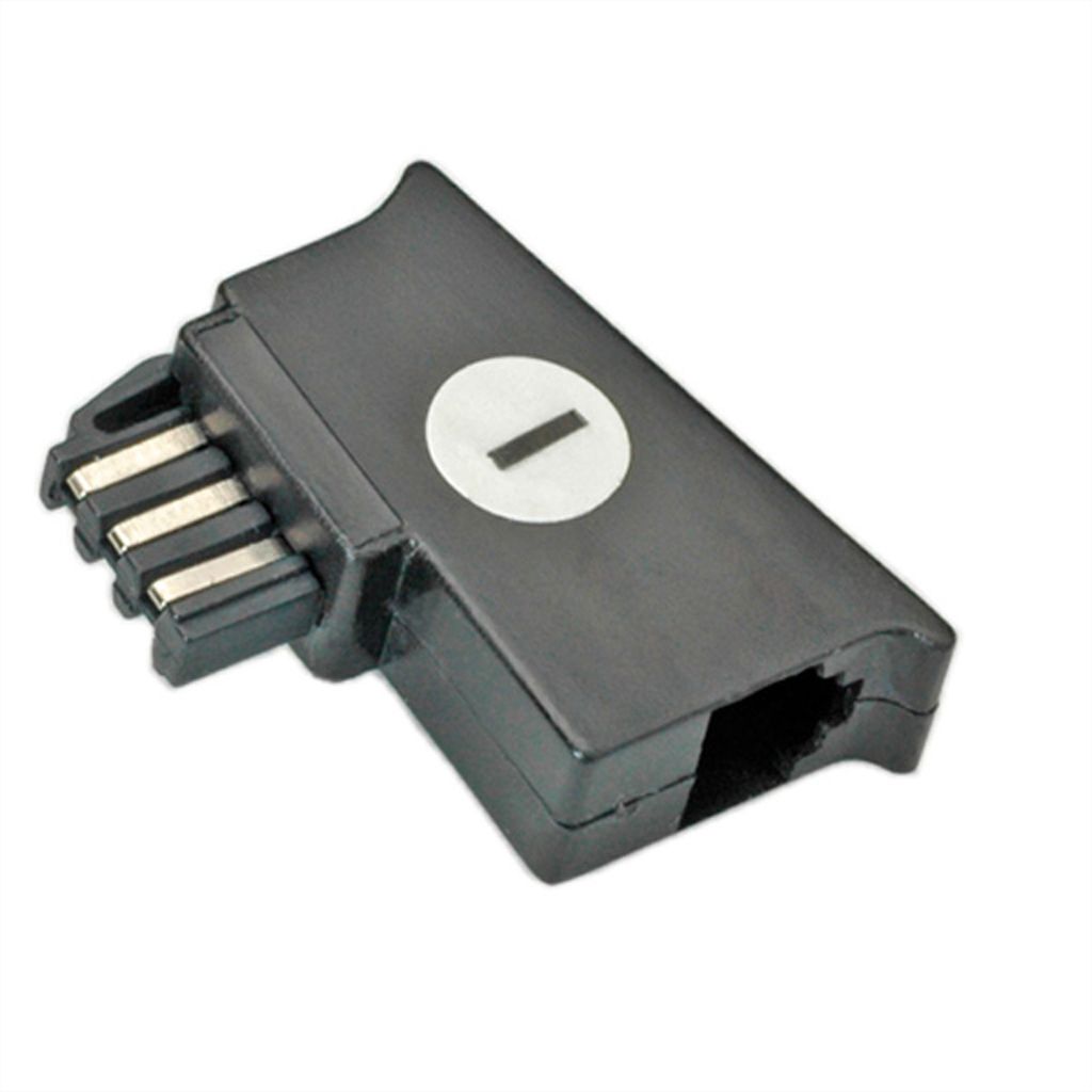 goobay TAE Adapter Stecker F auf RJ11 6P4C Kupplung (Bulk) Zdjęcie produktu 