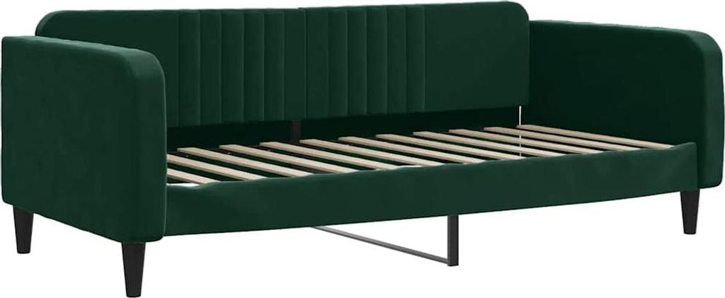 vidaXL Tagesbett Dunkelgrün 100x200 cm Samt