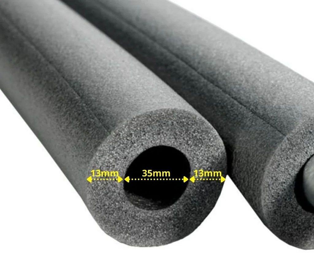 Isolante termico tubi, 1m, Ø 35 mm x 13 mm, isolamento tubi Immagine del prodotto 