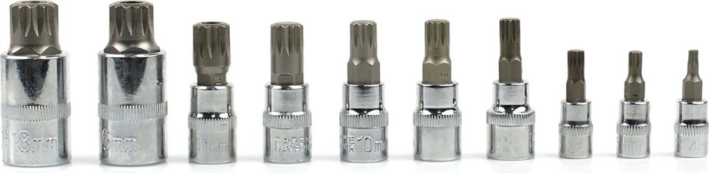 GEKO Hlavice zástrčné XZN 1/4”, 3/8”, 1/2”, M4-M18, sada Obrázek produktu 
