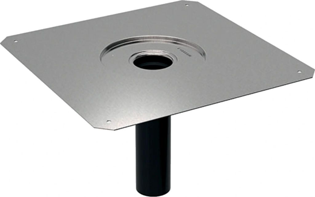 Geberit GE Pluvia, Dampfsperrenanschluss, 12L, d56, CrNi, Produktbild 