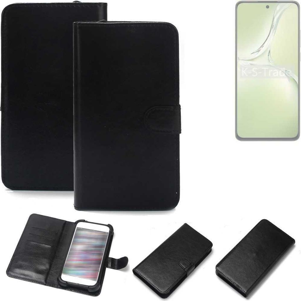 K-S-Trade Handyhülle Schutzhülle kompatibel mit Oppo K12x 5G PJT110 Handy Schutz Hülle Handyhülle Bumper schwarz 1x
