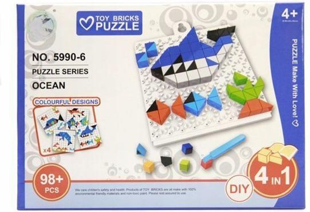 Kinderpuzzle 98 Teile - Ozeanische Tierwelt