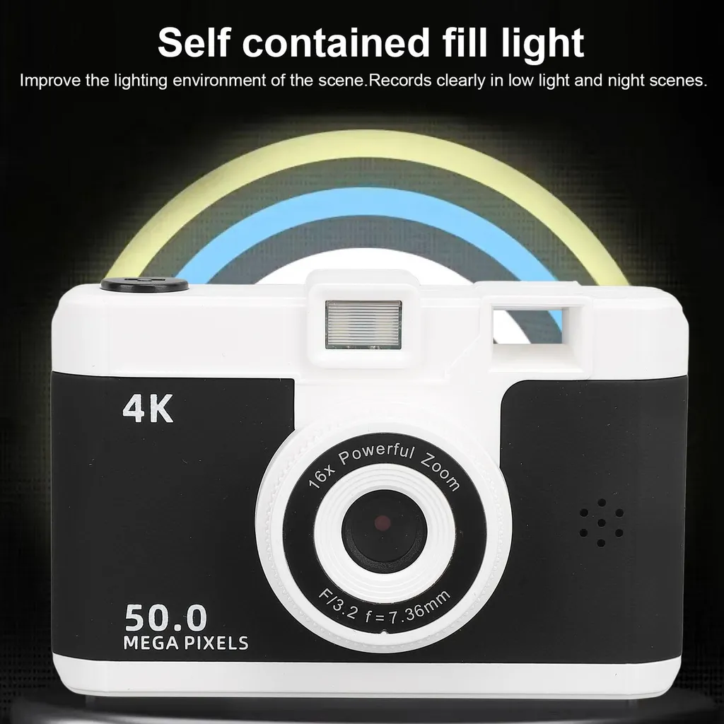 Appareil Compact Numérique HD pour Débutant avec Selfie et Vidéo 1080P - 5