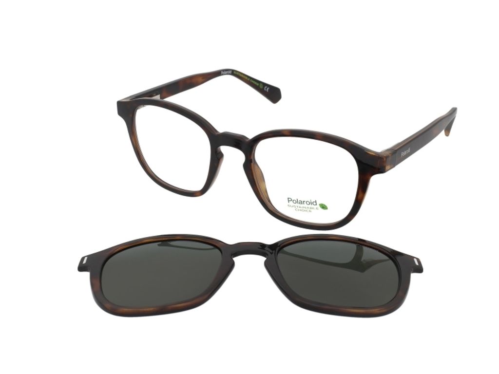 Polaroid PLD 6203/CS HAVANA/ GREEN POLARIZED 49/20/140 Uni Sonnenbrillen