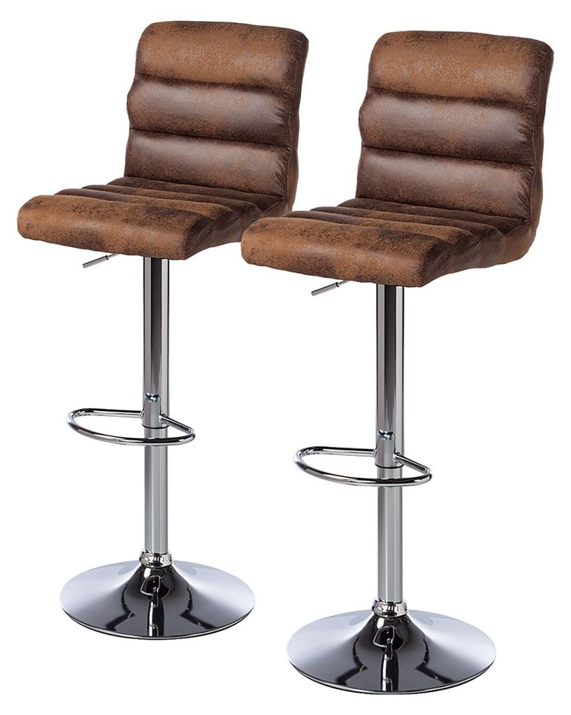home24 Barstuhl - Kunstleder / Metall Produktbild 