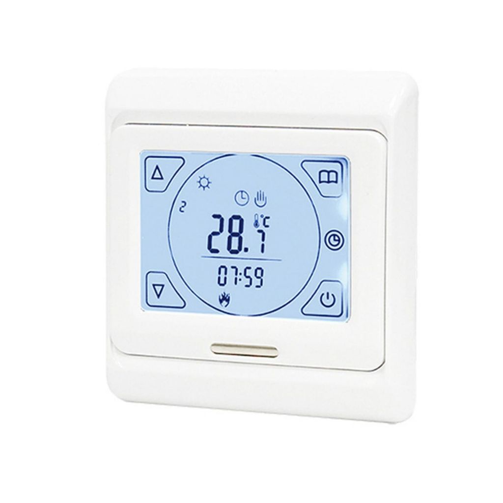 AIORBER Thermostat Fussbodenheizung, Raumthermostat, Touchscreen, Programmierbarer Temperaturregler für Fußbodenheizung, Heizsystem Steuerung