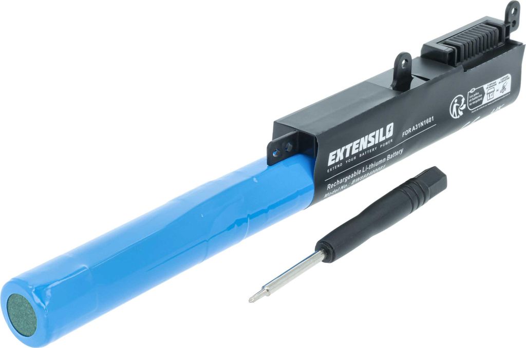 EXTENSILO Akku kompatibel mit Asus VivoBook Max X541SC-DM108D, X541SC-XO009D, X541SC-XO011D, X541SC-XO069D Notebook (2500 mAh, 10,8 V, Li-Ion)