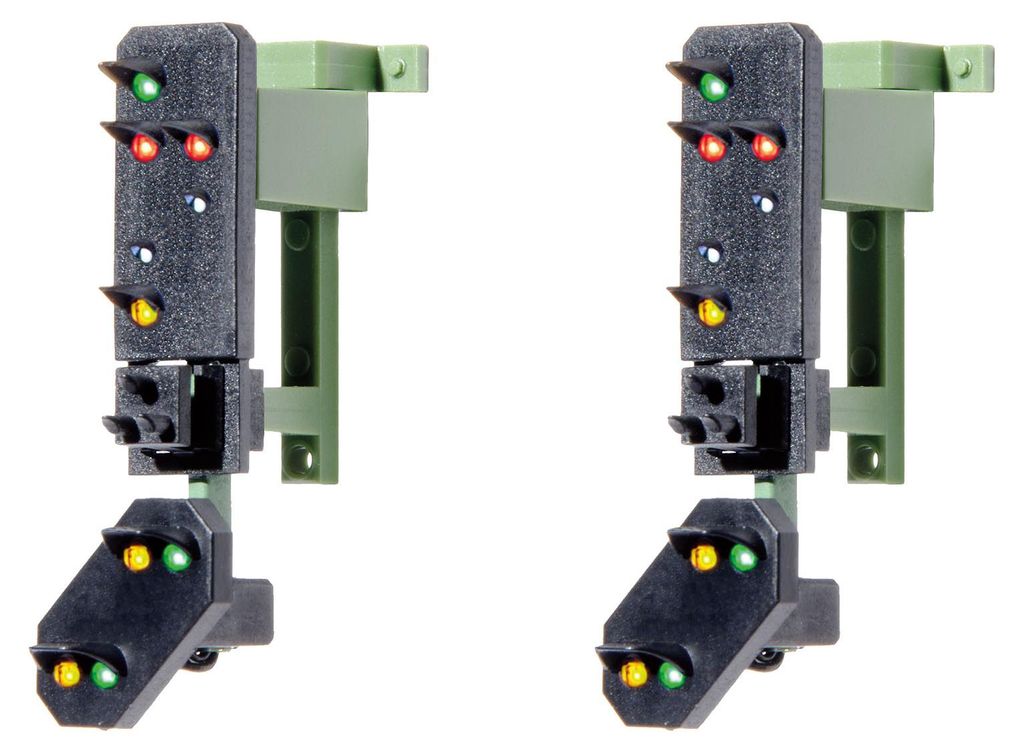 Viessmann 4751 - H0 Ausfahrsignalköpfe mit Vorsignal und Multiplex- - Neu