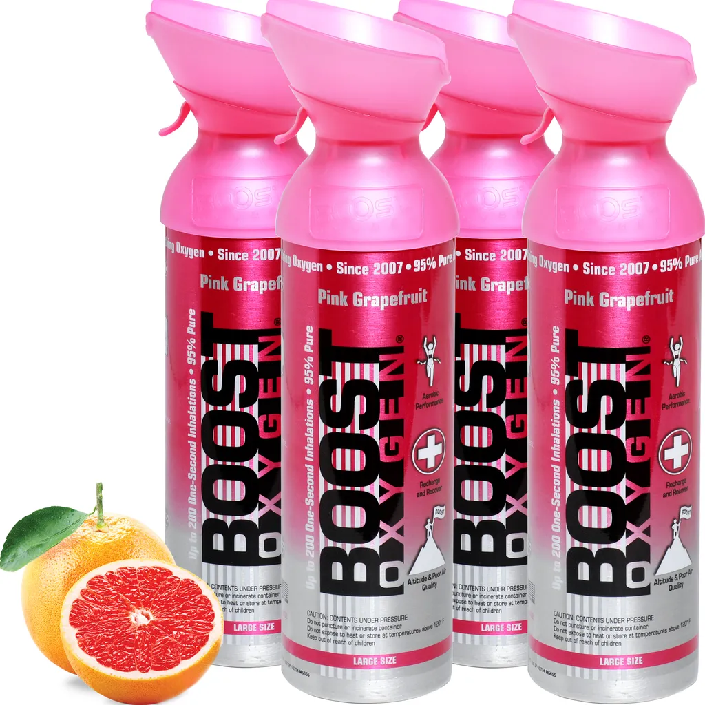 Boost Oxygen 36L Rosa: Benessere Naturale e Ossigeno Portatile Puro