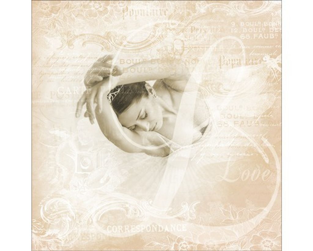 Glasbild Prima Ballerina 80x80 cm Produktbild 