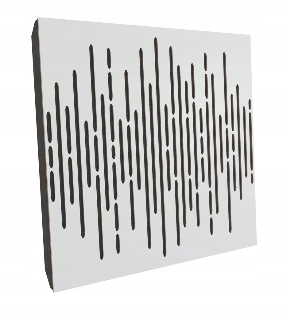 8er-Set Akustikpaneele WAVE 50x50x5 cm, Weiß – inkl. Produktbild 