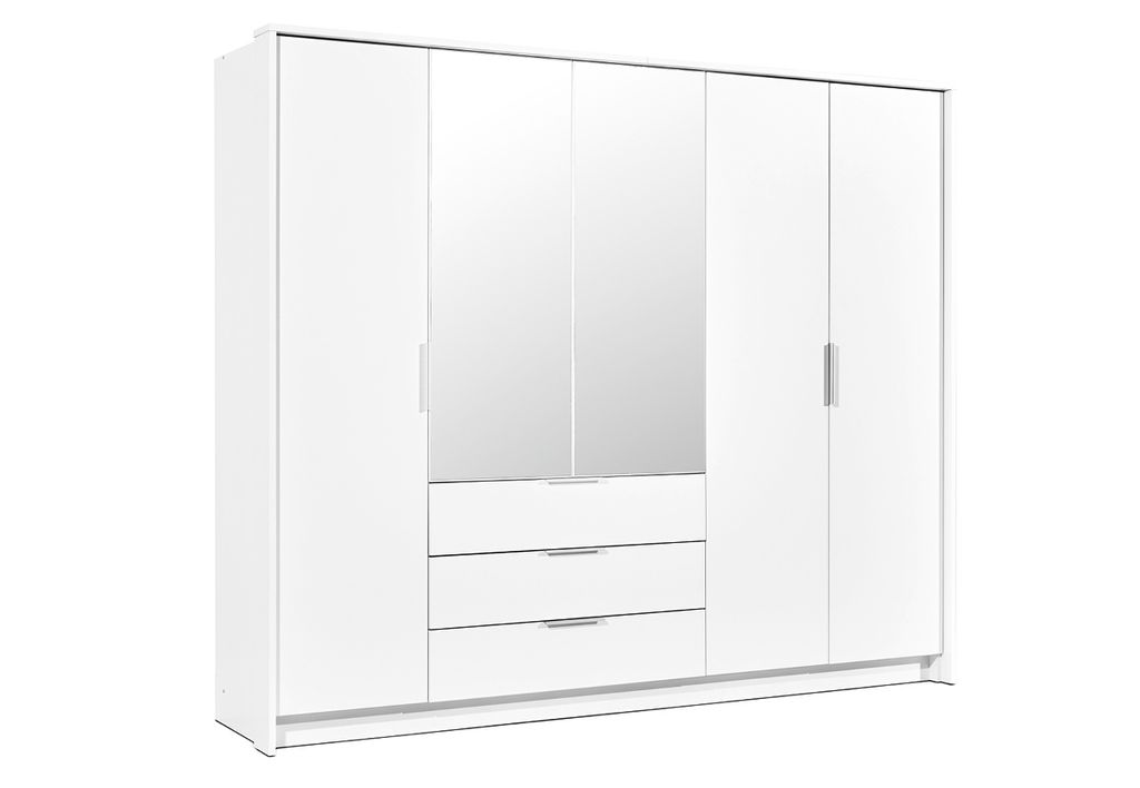 Kombinierter Kleiderschrank 255 UZMA - weiß
