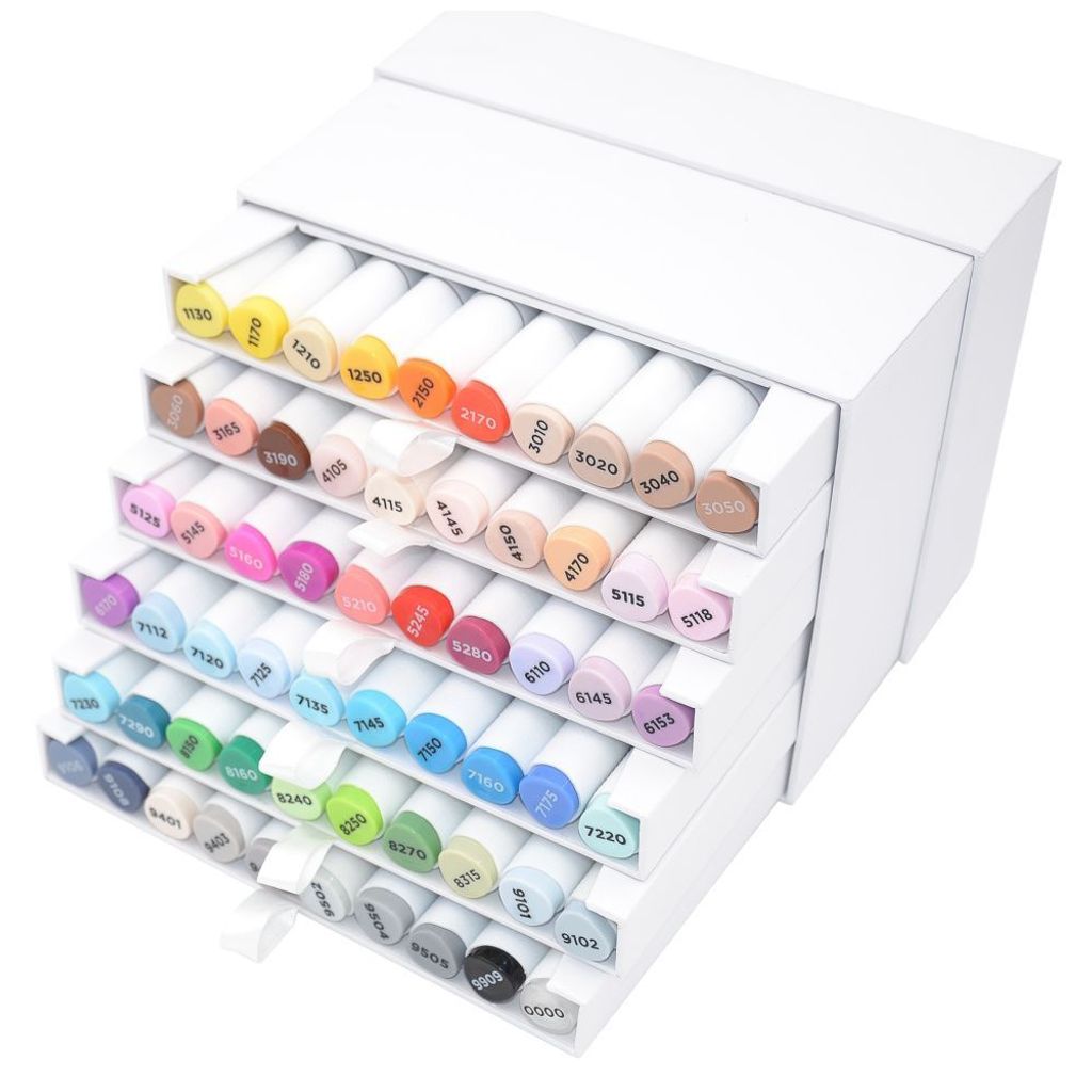 Koffer mit 60 Alkoholmarkern Brush & Extra fine Graph'It