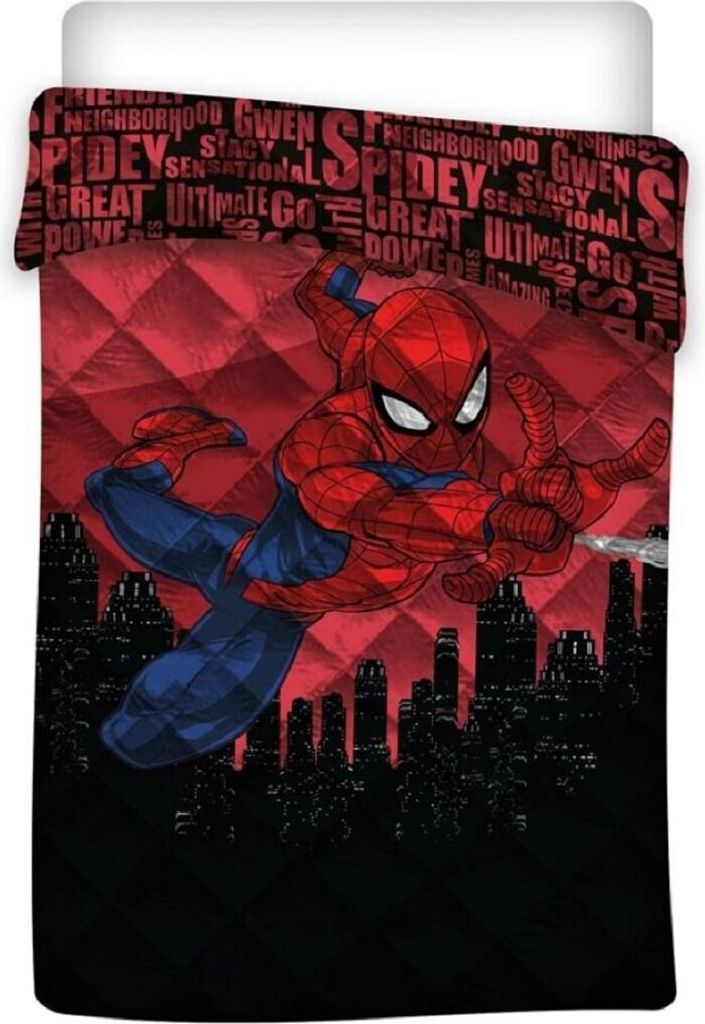 Spiderman Decke 140x200 cm, 100% Polyester Bett-Decke für Produktbild 