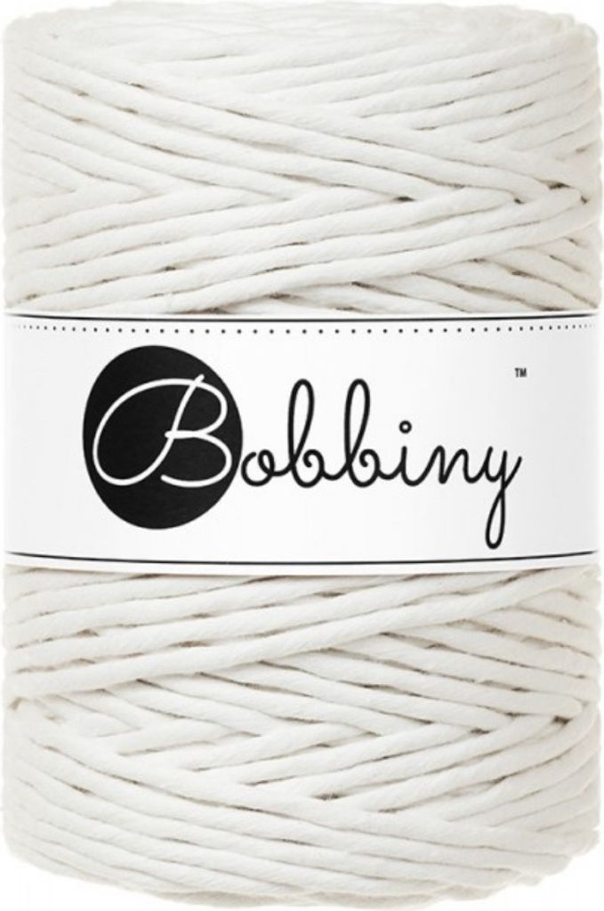 Bobbiny Macrame Cord 5 mm 100 m Off White Schnur