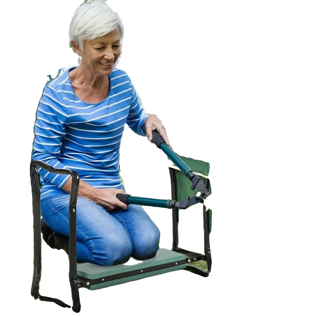 Genouillère jardin pour éviter les douleurs mousse EVA cadre acier
