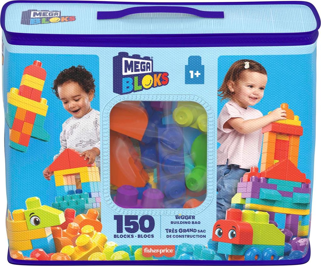 Mega Bloks Sac De Blocs Extra Large - Bleu (150) Image du produit 