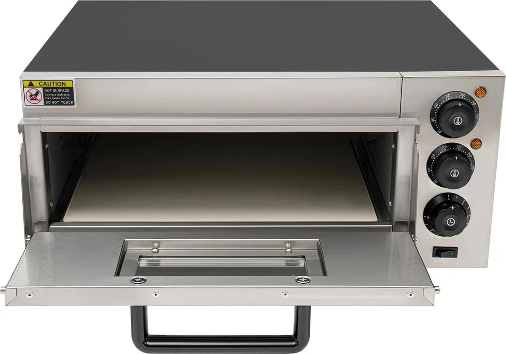 Four à pizza électrique 2000W - Appareil de table 50-350°C Blanc - 2