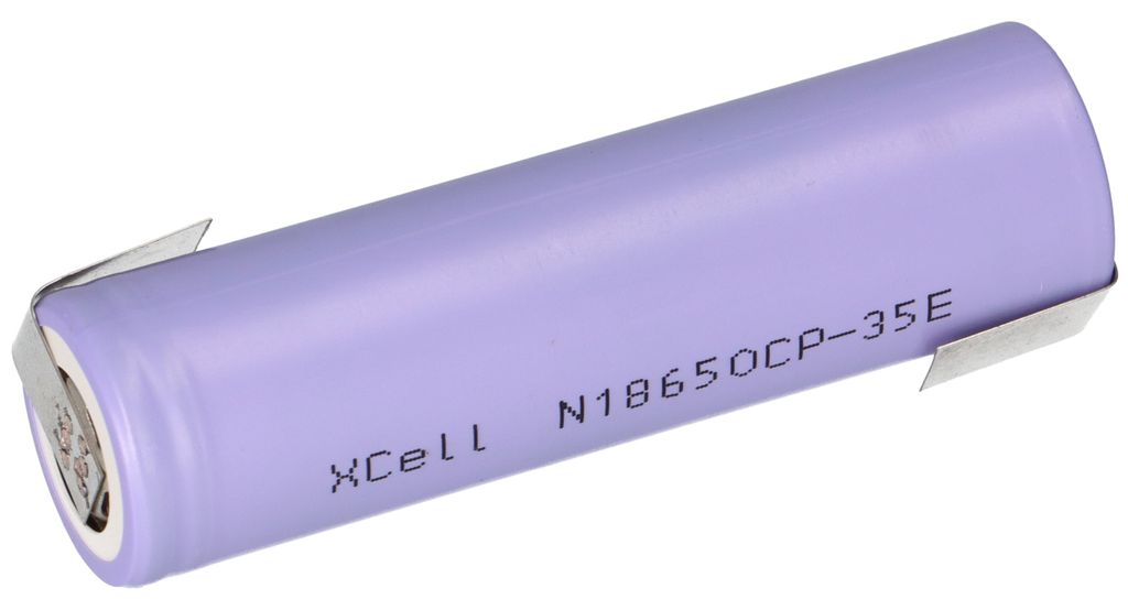 XCell N18650-35E Li-Ion 3,6V 3350 mAh Z-Lötfahne