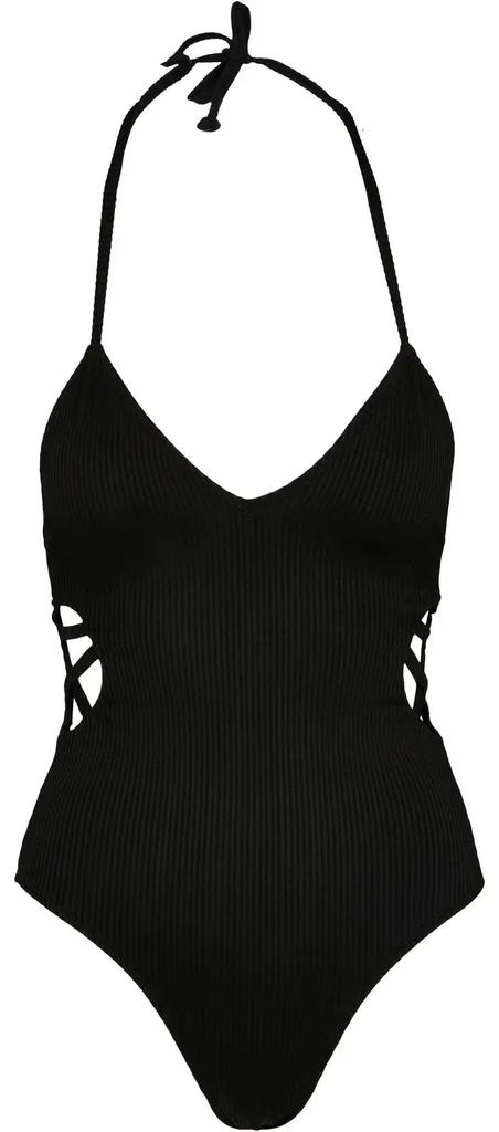 Maillot de Bain Femme Noir Confortable Urban Classics TN295 S