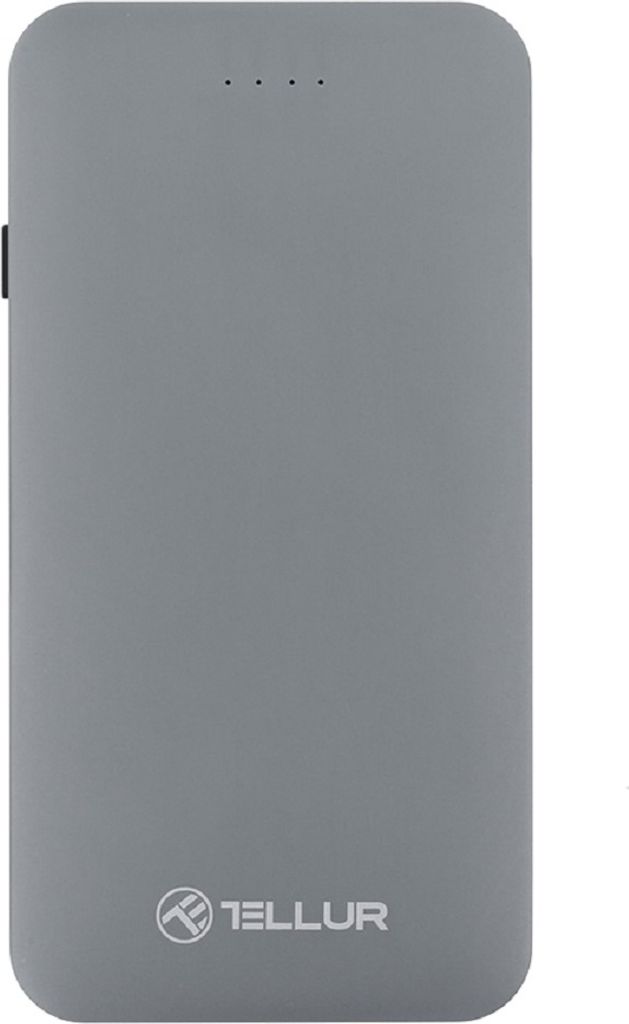 Tellur Power Bank QC 3.0 Schnellladung, 5000 mAh, 3in1 (Micro USB & Lightning & Typ C), Grau