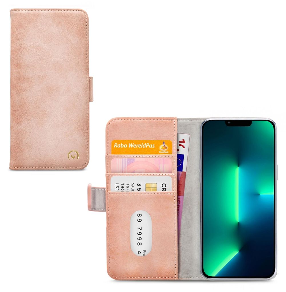 Mobilize Elite Gelly iPhone 13 Pro Max Hülle Klapphülle Geldbörse - Soft Pink