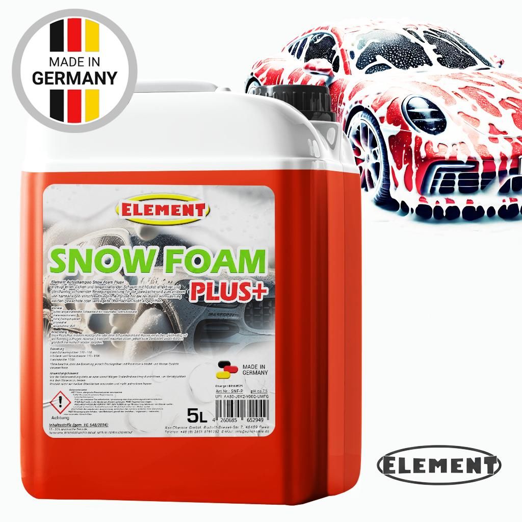 Element Snow foam PLUS | 5 Liter | pH-neutral | Autoshampoo Produktbild 
