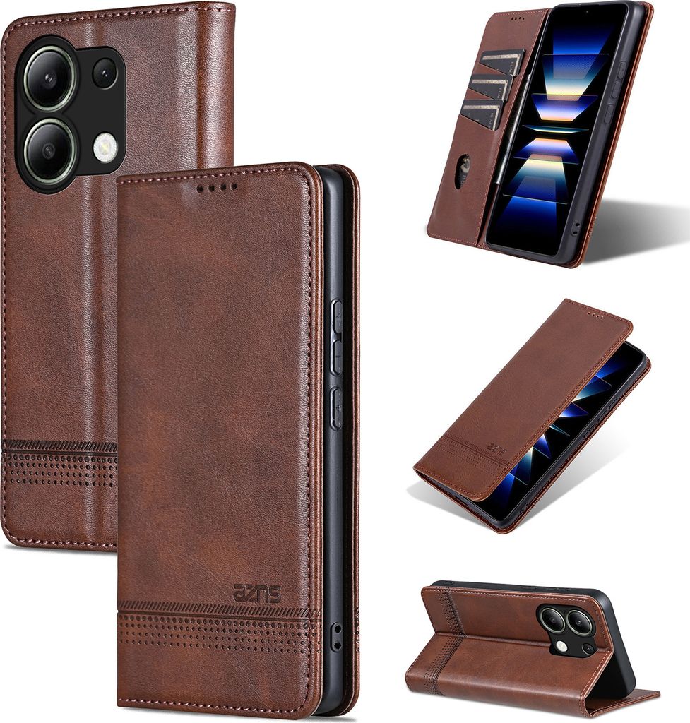 Leder Hülle für Xiaomi Redmi Note 13 4G, Klapphüllen Produktbild 