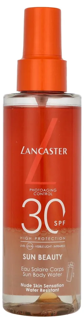 Protection Solaire Corps Lancaster SPF 30 - Eau Légère Spéciale Plage