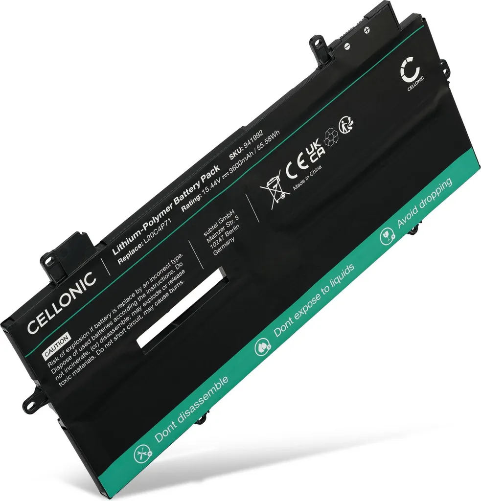 CELLONIC Batteria compatibile con Lenovo ThinkPad X1 Carbon Gen 9, Gen 10, X1 Yoga Gen 6, Gen 7 3600mAh 15.44V Ricambio per portatili, notebook, laptop