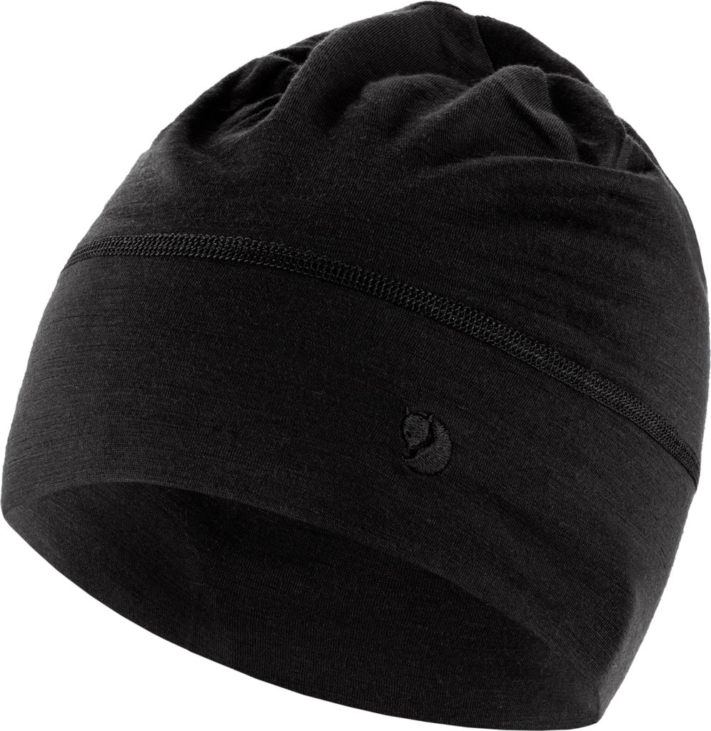 FJÄLLRÄVEN Abisko Lite Wool Beanie 550 Black 550 Black One Size