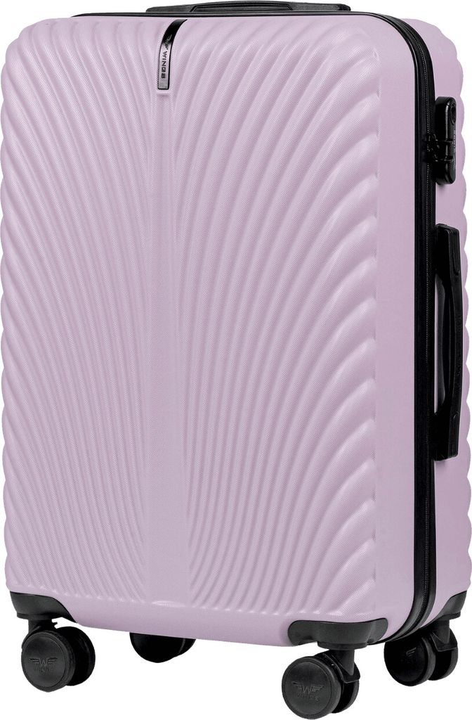 WINGS SWAN Stredný kufor 24" fialový, ABS+, 4 kolieska, Obrázok produktu 