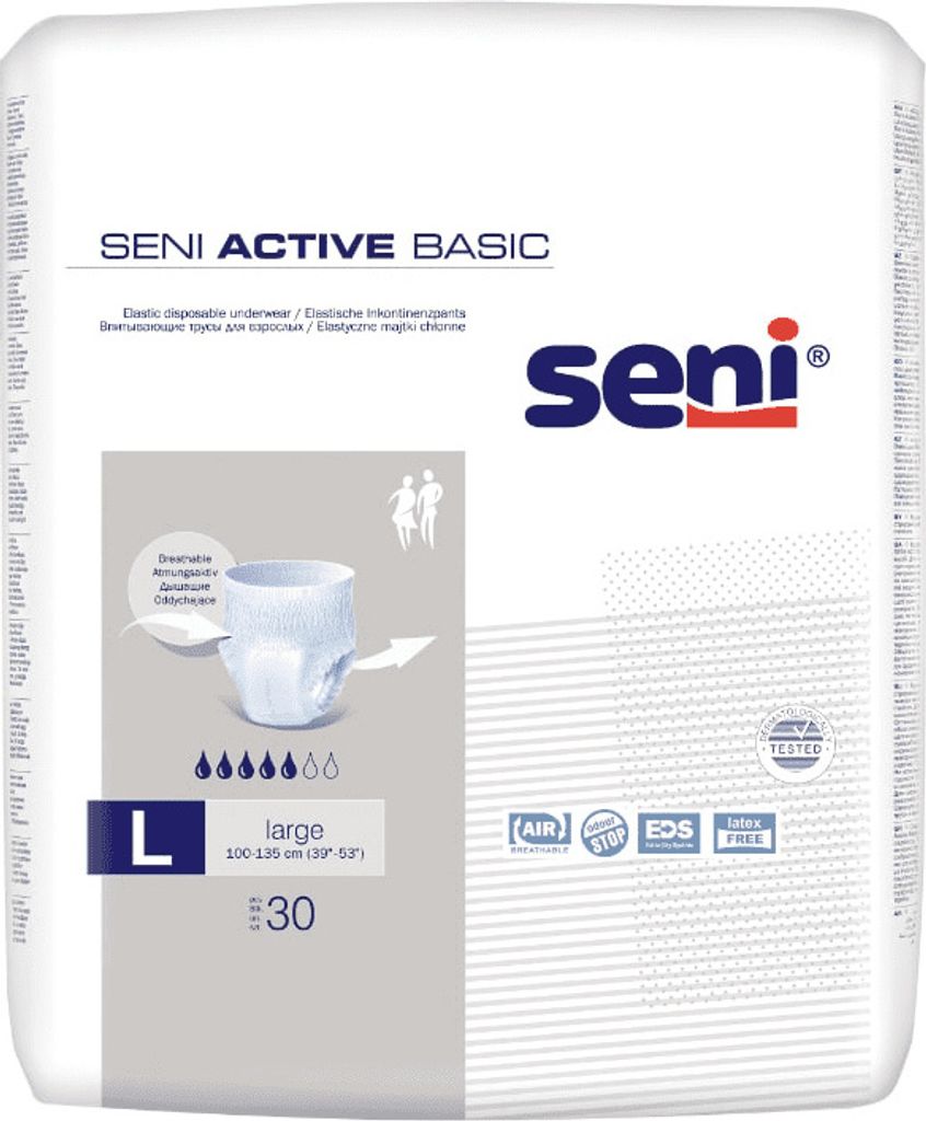 Seni Active Basic Majtki chłonne L 3X30 szt Zdjęcie produktu 