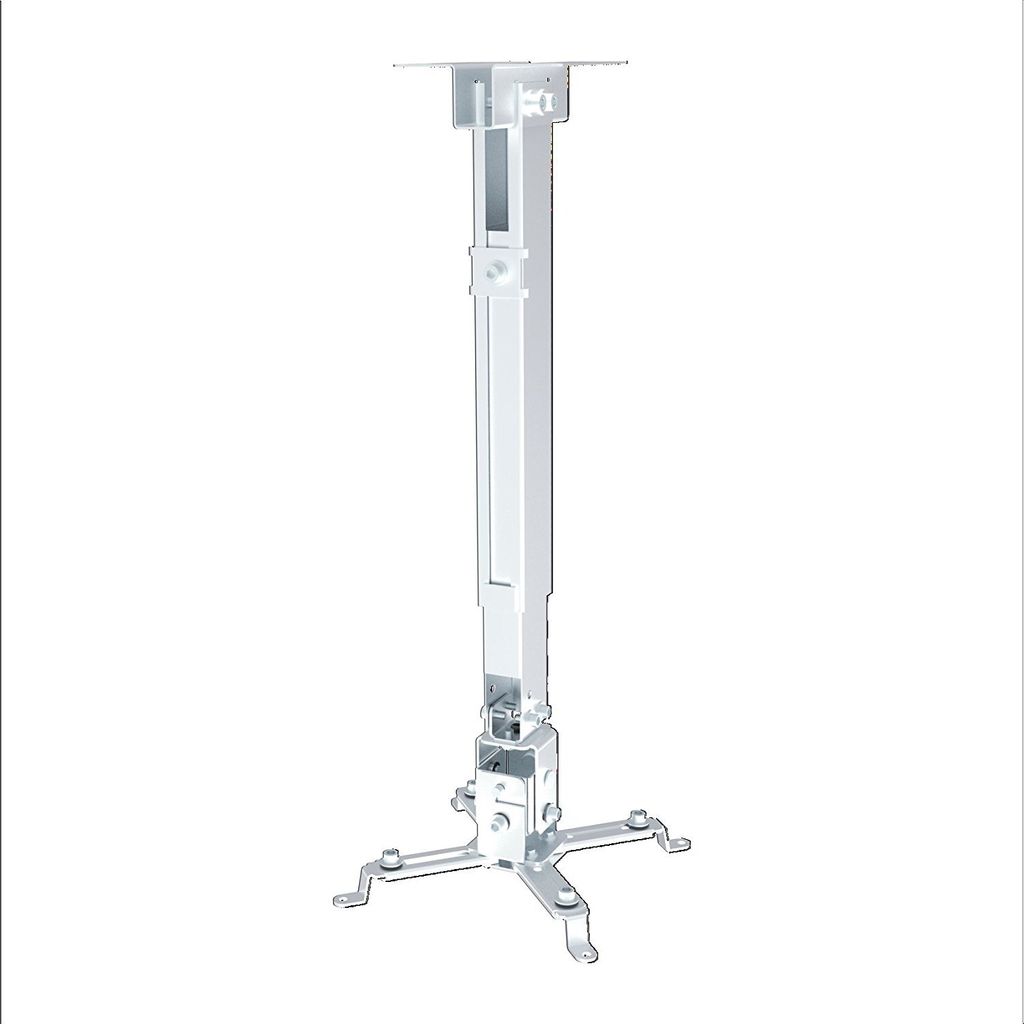 PureMounts - PM-SPIDER-40W weiß - Decken- / Wandhalterung für Beamer, Abstand 430 - 650mm