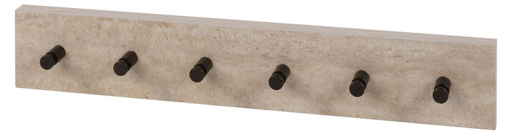 FURNLUX Kleiderbügel Travino Beige Und Bronze 60cm / Hauptfarbe: Beige / Abmessungen: 60 x 10 x 3 cm