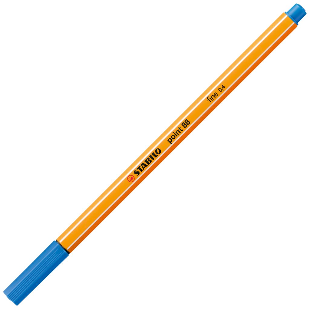 Fineliner - STABILO point 88 - Einzelstift - mittelblau