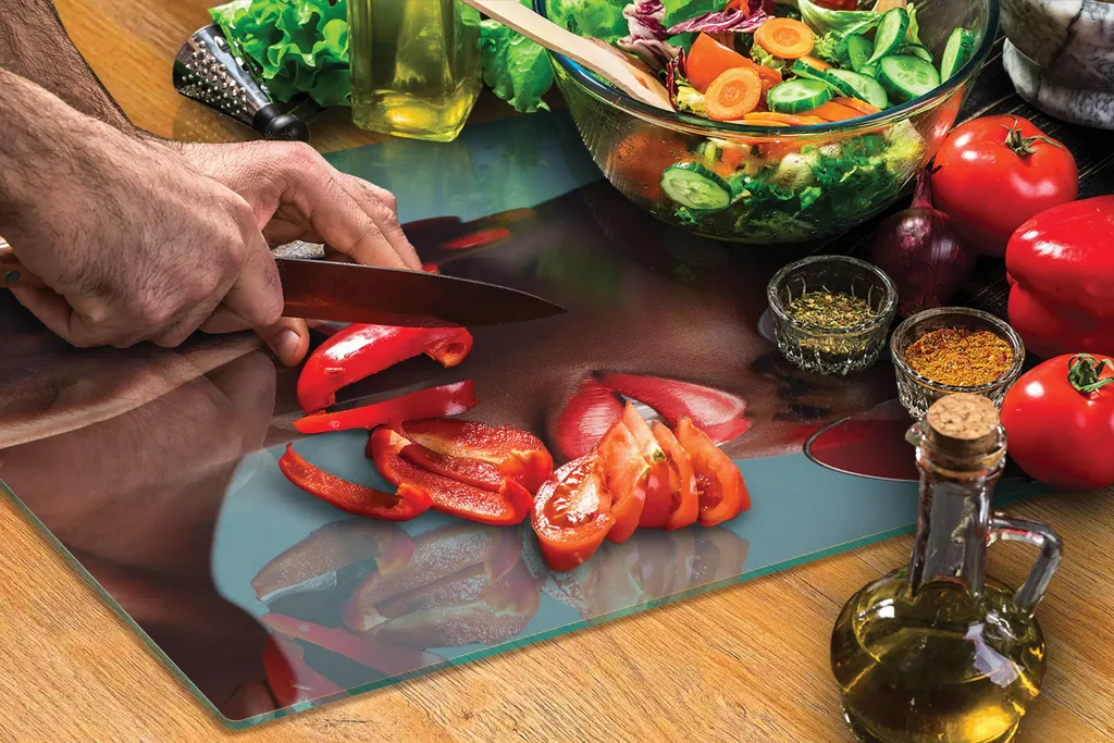 Tagliere Vetro Temperato Trasparente