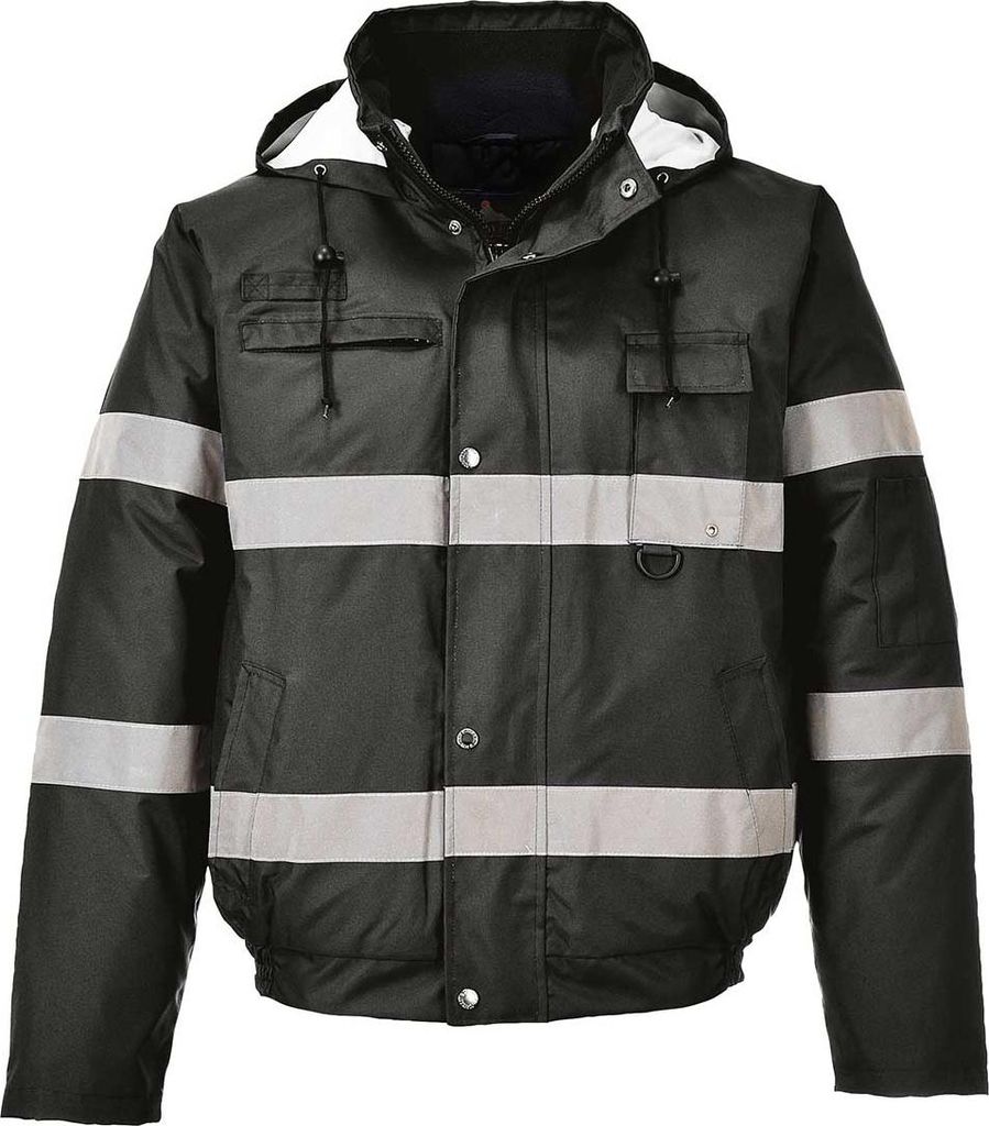 Portwest Iona Lite Work Bomberjacke PC2860 (L) (Schwarz)