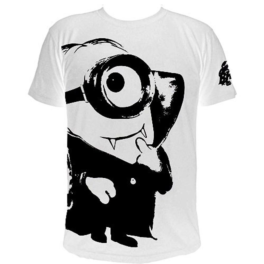 Merc T-Shirt Minions Vampir L weiß - NBG - (Merchandise / Merch Bekleidung)