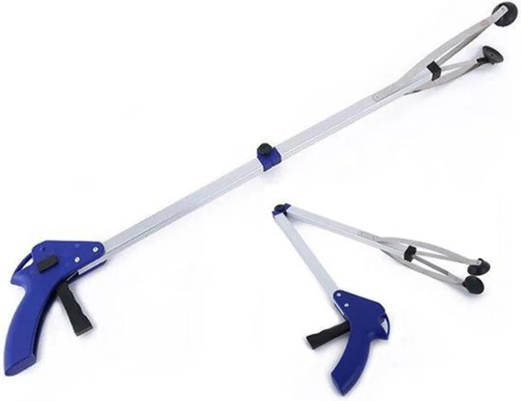 Pince de ramassage 81 cm pour seniors - Aide à la préhension en alu
