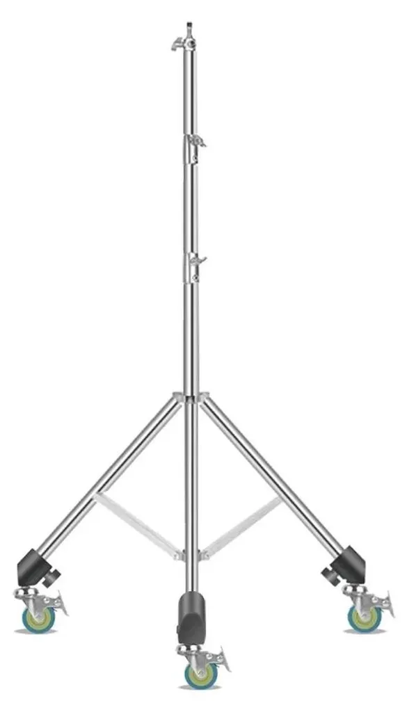 Grand trépied pliable 2,8 m en acier inoxydable avec base renforcée