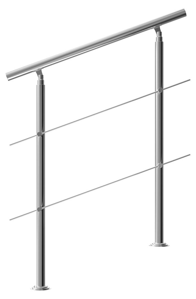 MONZANA® Treppengeländer Edelstahl Pflegeleicht 100cm mit 2 Produktbild 