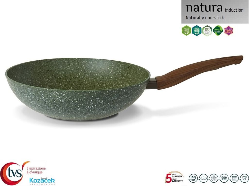 WOK-Pfanne Antihaft ¤28cm NATURA inkl. Induktion