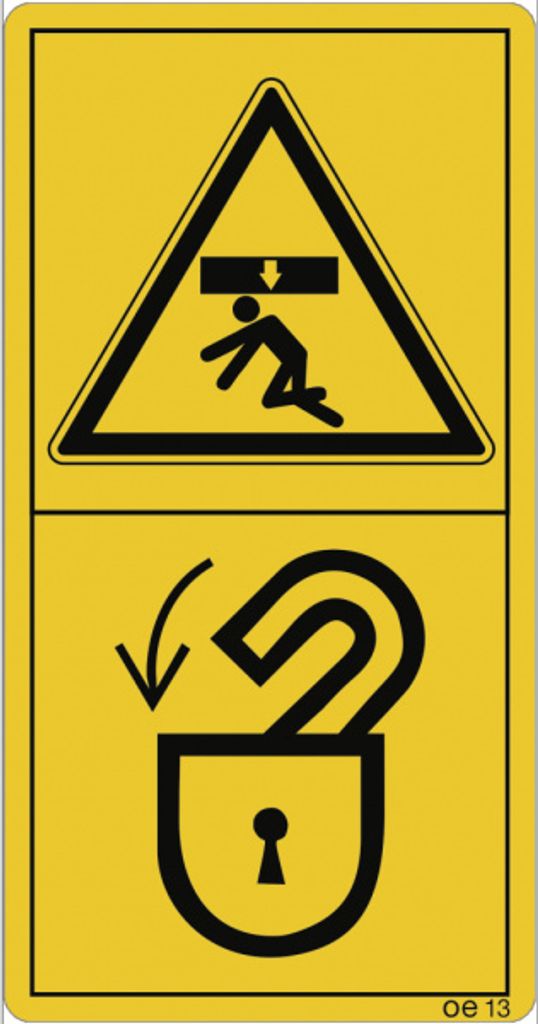 Dreifke Aufkleber - Der Aufenthalt im Gefahrenbereich ist .., Folie, 60x116 ...