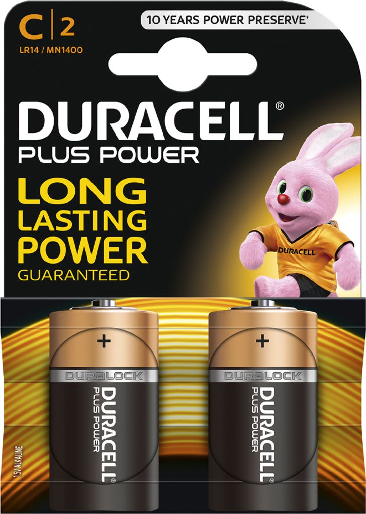 DURACELL Alkaline Batterie "PLUS POWER" Baby C 4er Blister